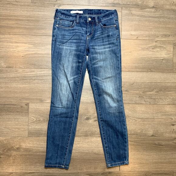 Pilcro and the Letterpress Skinny Leg Low Rise Medium Wash Blue Jeans Women's - Picture 1 of 8